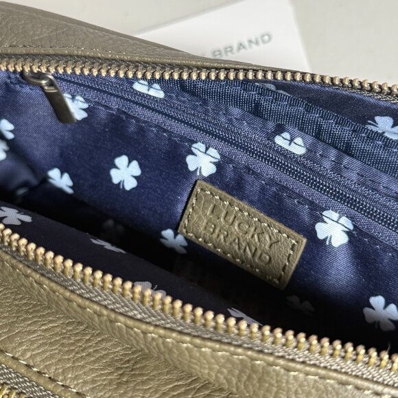 Lucky Brand Men's Toiletry Bag | Olive Green - Picture 6 of 6